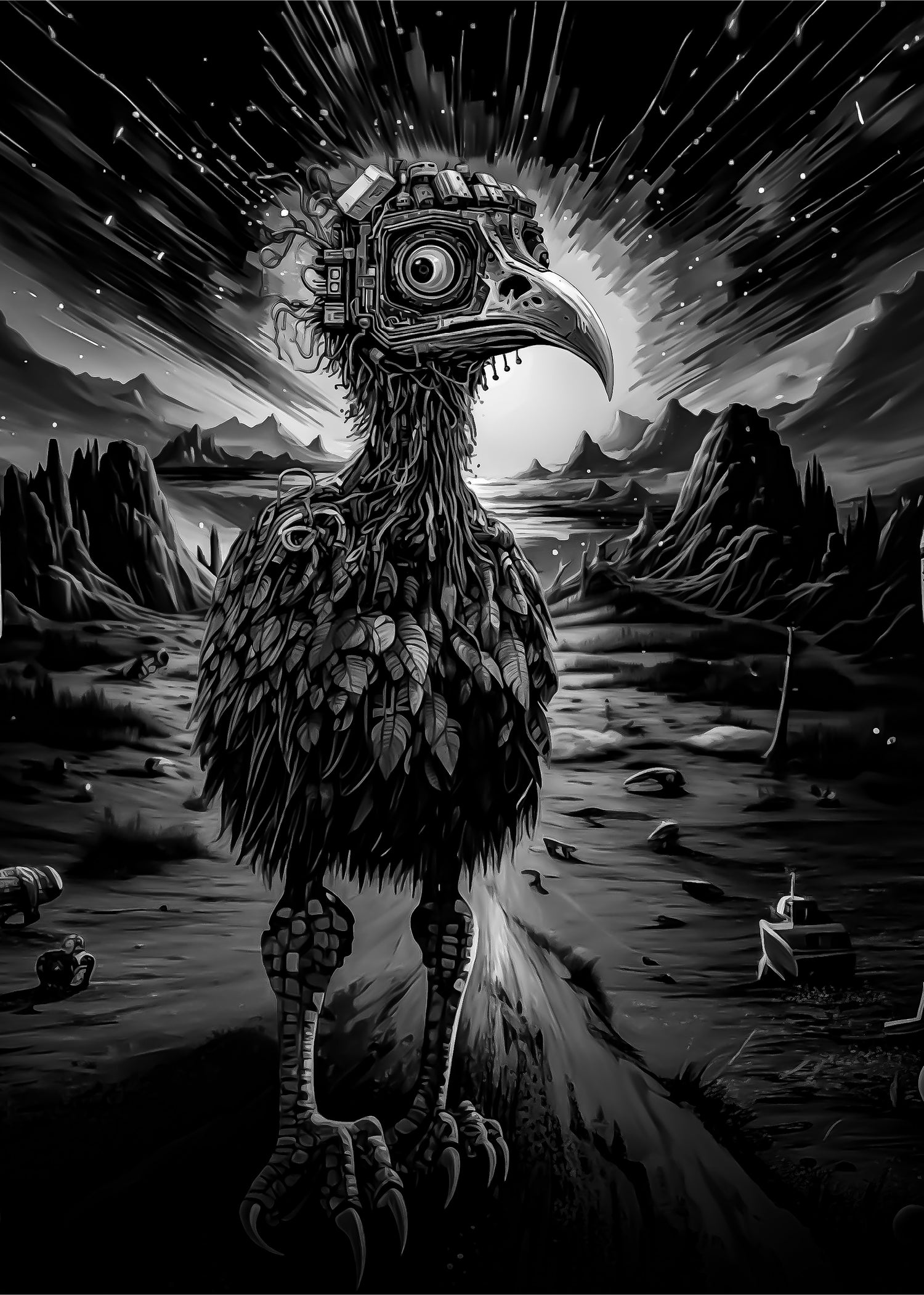 Time Traveling Emu up close